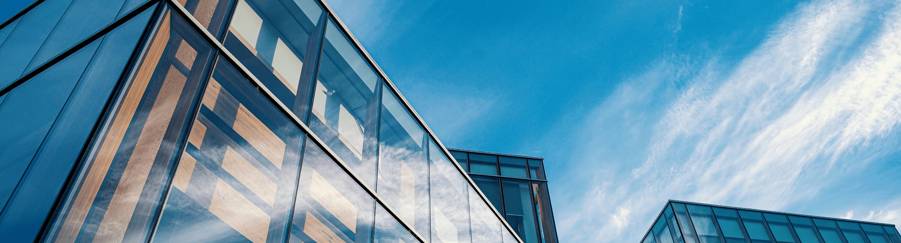 Modern business buildings